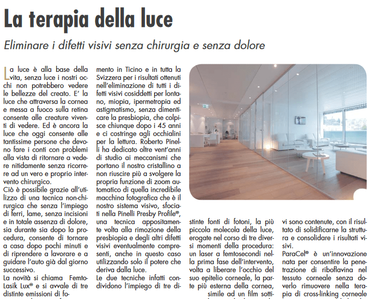 Eccellenze Canton Ticino de Il Sole 24 Ore