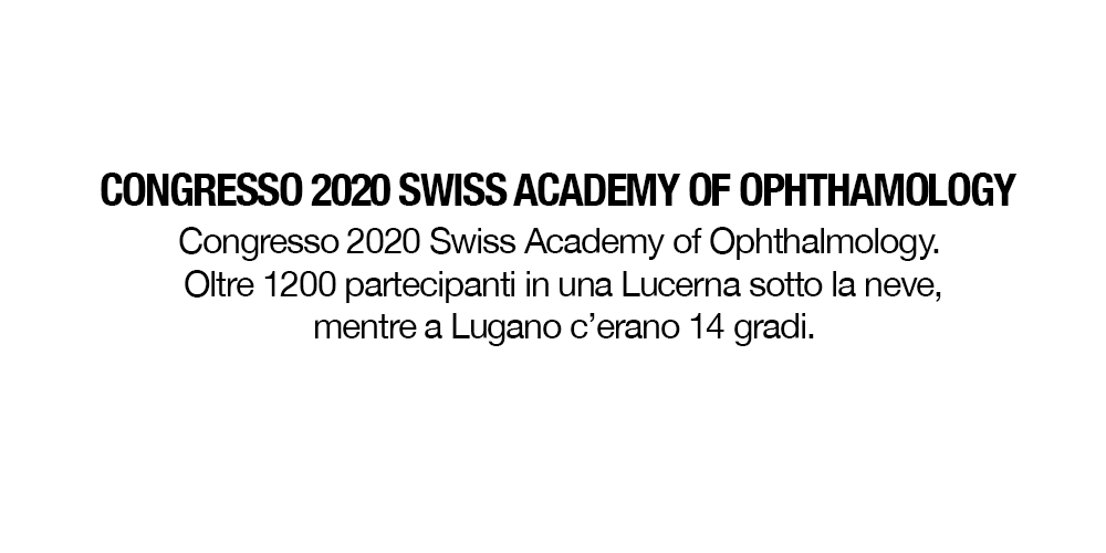 CONGRESSO 2020 SWISS ACADEMY OF OPHTHAMOLOGY