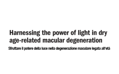 Harnessing the power of light in dry age-related macular degeneration