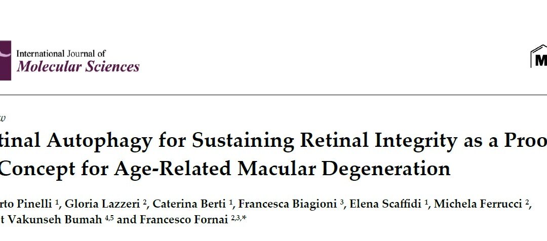 Retinal Autophagy for Sustaining Retinal Integrity as a Proof of Concept for Age-Related Macular Degeneration