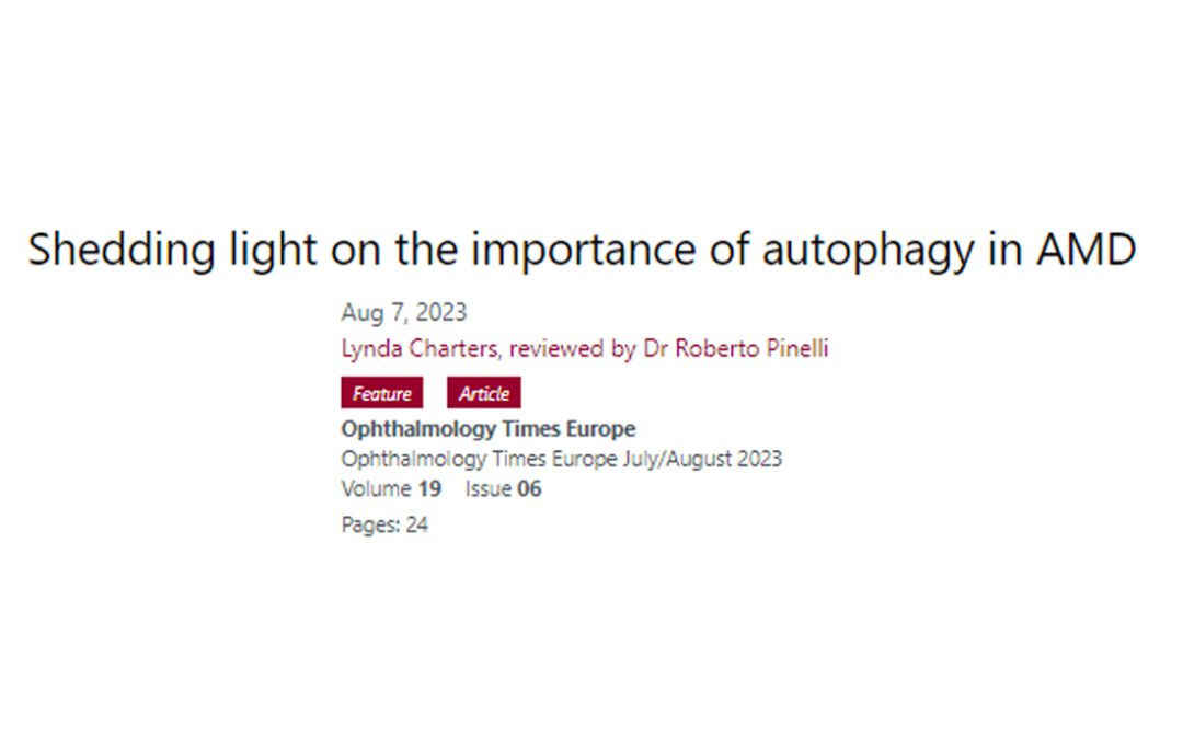 Shedding light on the importance of autophagy in AMD