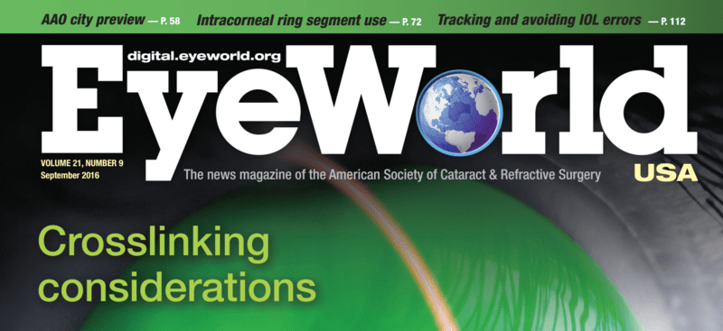 Il Dr. Pinelli intervistato dalla prestigiosa testata americana EyeWorld in tema di cheratocono