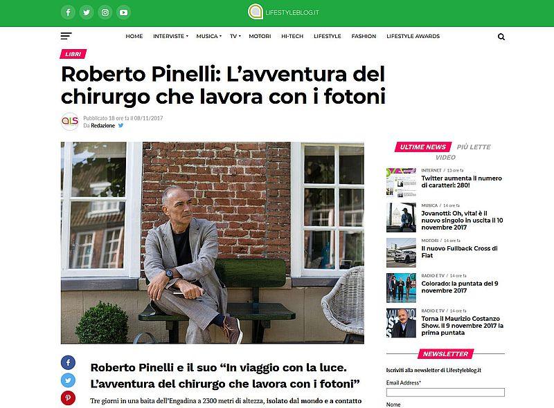 Anche Lifestyleblog.it parla del libro di Roberto Pinelli “In viaggio con la luce”