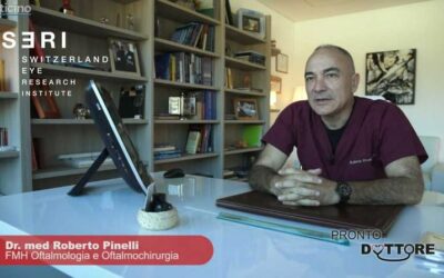 Il Dr. Roberto Pinelli esegue un trattamento di crosslinking per cheratocono su Teleticino